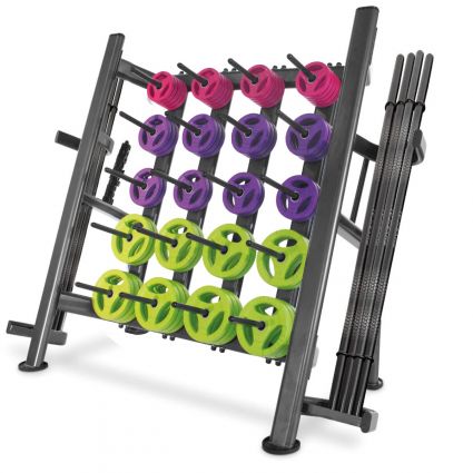 30 Rubber Body Pump Sets with Rack (Black Bar)
